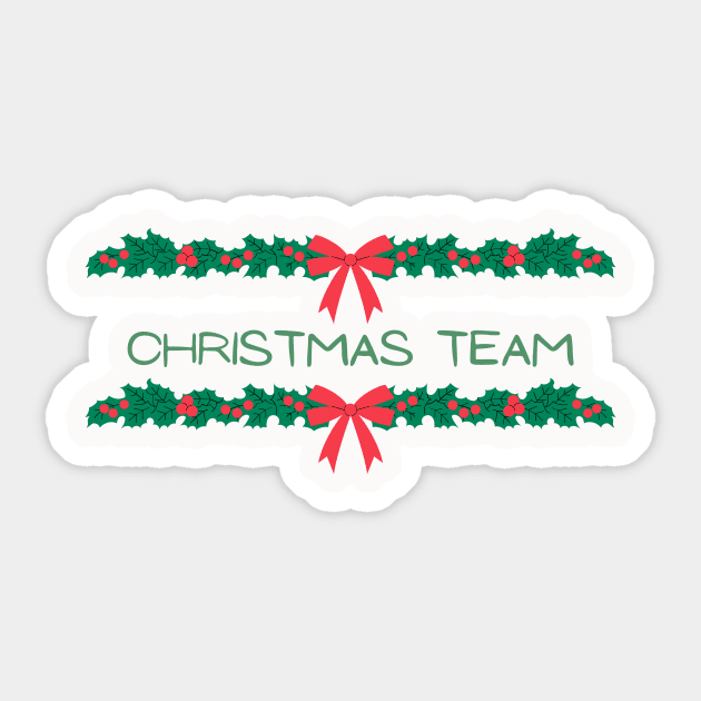 Matching Christmas Team Sticker by darciadesigns